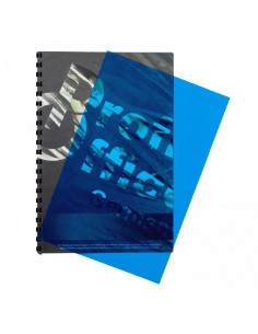 ProfiOffice 100 корични листа А4, синьо-прозрачни, гланц, PVC 2