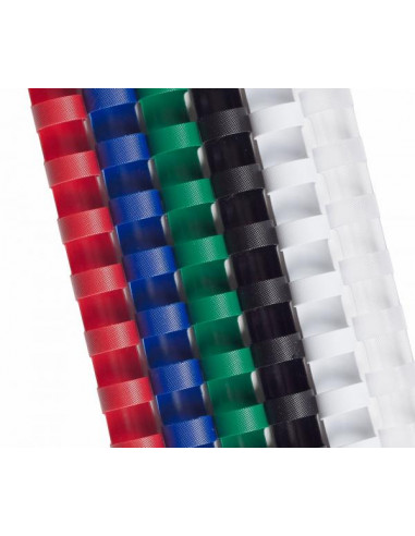 ProfiOffice пластмасови гребени за подвързване 21 ринга 6мм бели