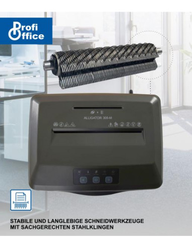 P-7 ProfiOffice шредер за документи Alligator 305 CC M